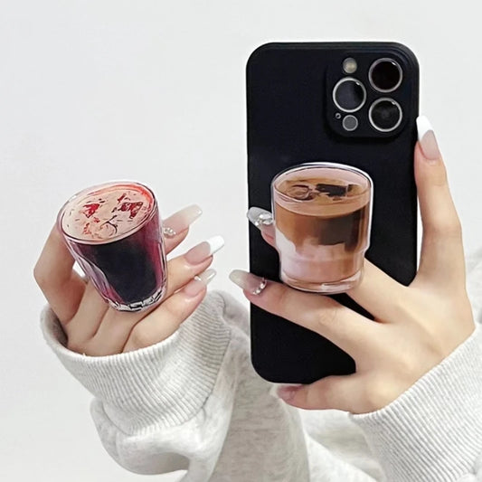 Coffee Phone Grip  Cute Holder for Every Coffee Lover Universal