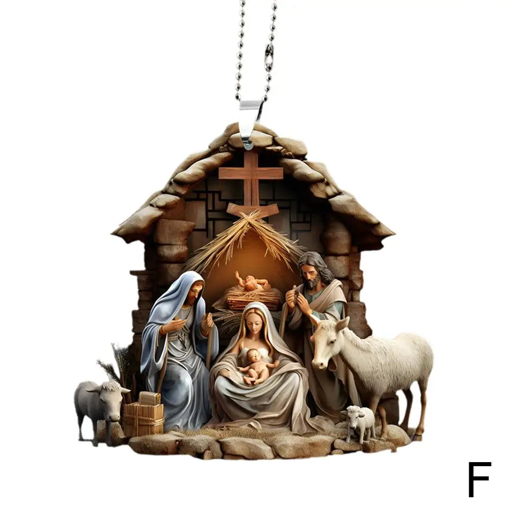 Christmas Nativity Scene Ornaments The Birth Of Jesus