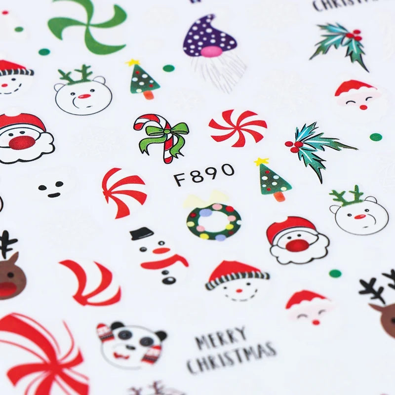 Christmas DIY Nail Art Stickers