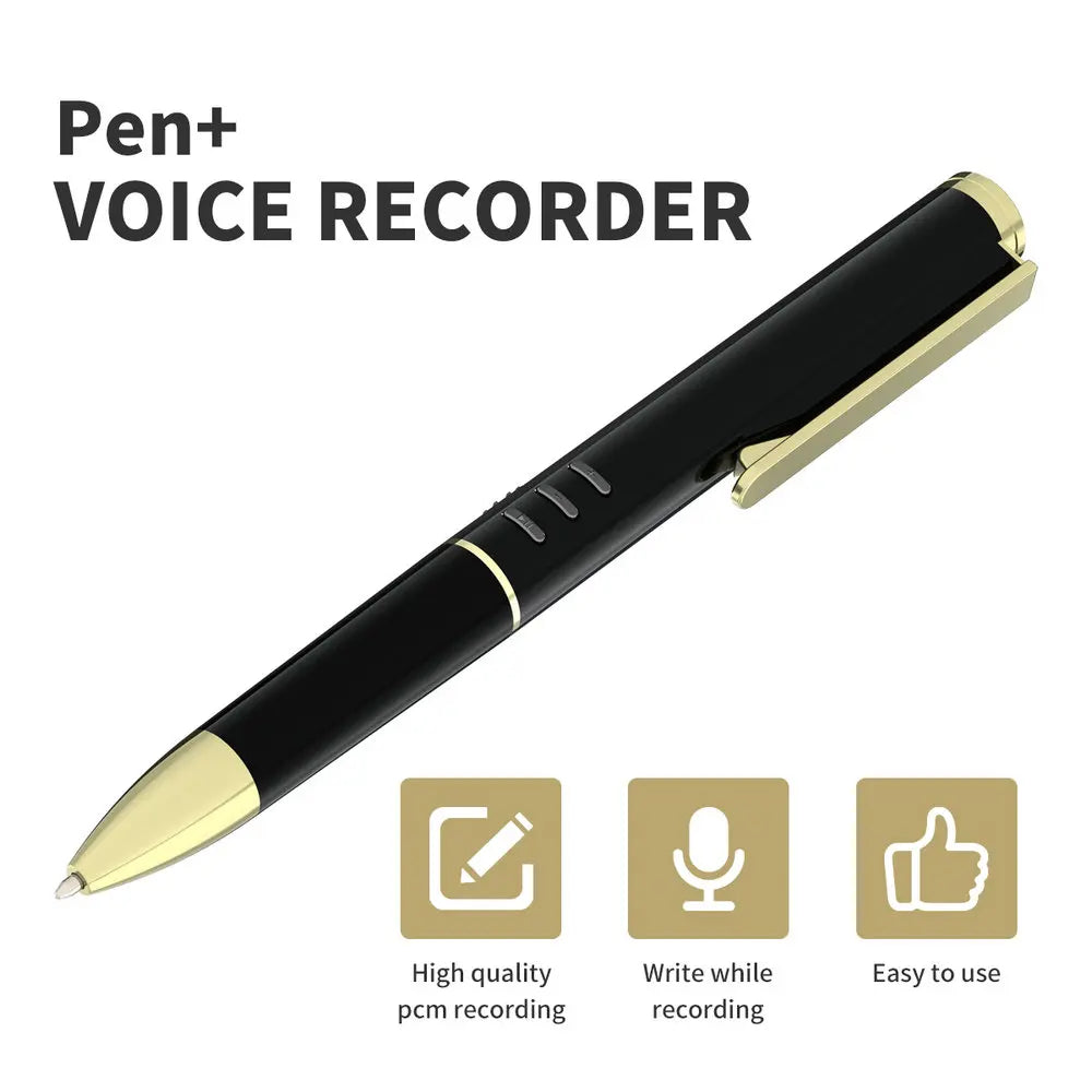 Telele Recording Pen 32GB 64G 128G Voice Recorder Dictaphone Digital Sound Record Noise Reduction Stereo Audio Recorder