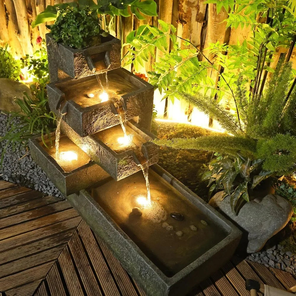 Indoor/Outdoor  Cascading Waterfall