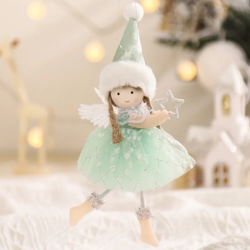 Christmas Angel Dolls  Ornaments Navidad 2022 Christmas Decoration for Home Natal Gifts Noel Deco