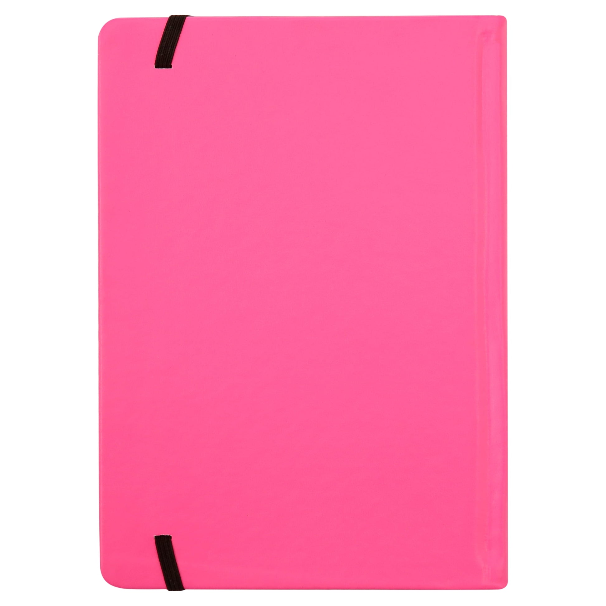 Neon Leatherette Journal, 160 Lined Paper Pages, Pink