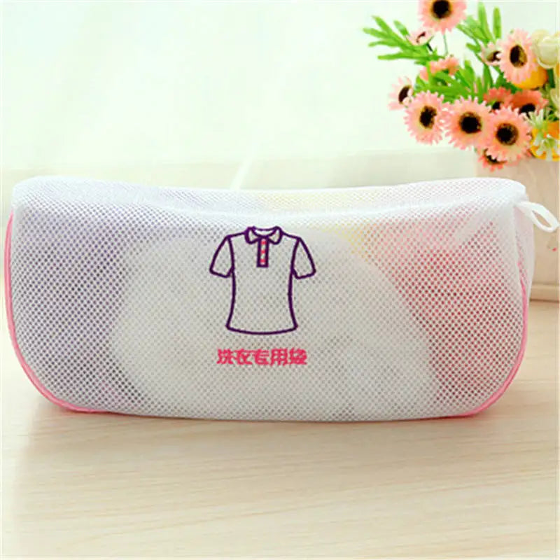 Fine Mesh Embroidered Bra Lingerie Underwear Dirty Clothes Laundry Bags Washing Machine Washable Mesh Laundry Basket Bag Clean