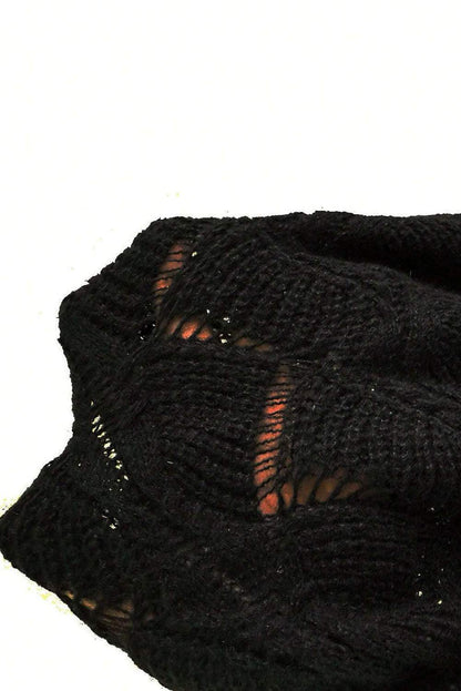 Neck Drop Shoulder Sweater