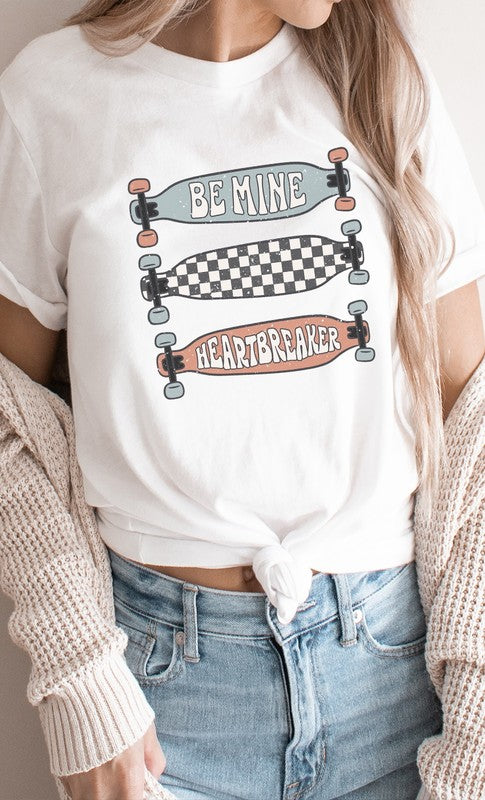 Be Mine Heartbreaker Skateboard Graphic Tee