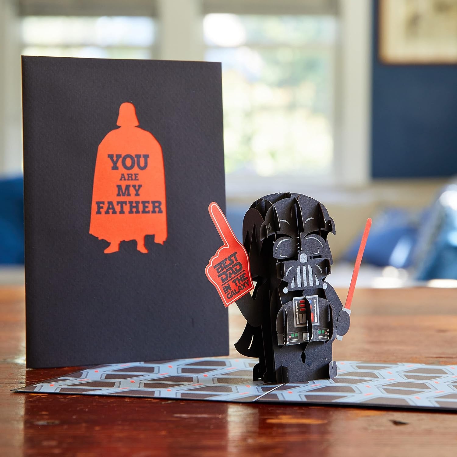 Star Wars™ Darth Vader™: Best Dad in the Galaxy Pop up Card, 5X7-3D Father'S Day Greeting Card, Celebration Cards, Pop-Up Birthday Card for Dad, Star Wars Birthday Card