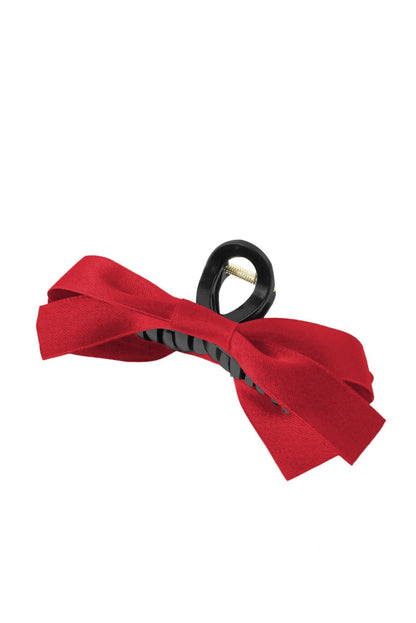 Coffee Bow Decor Large Hair Claw Clip