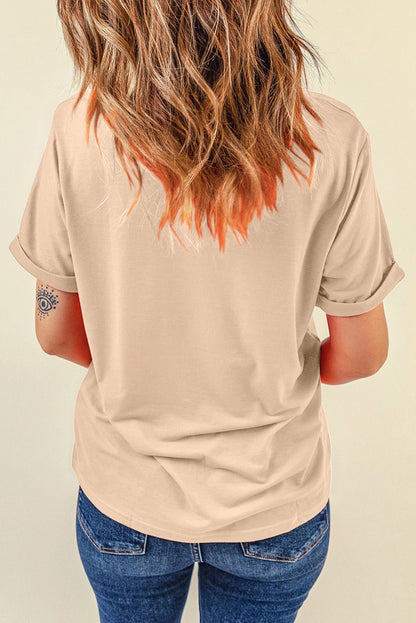 White Rodeo Cowboy Graphic Crewneck T-Shirt with Vintage Western Print
