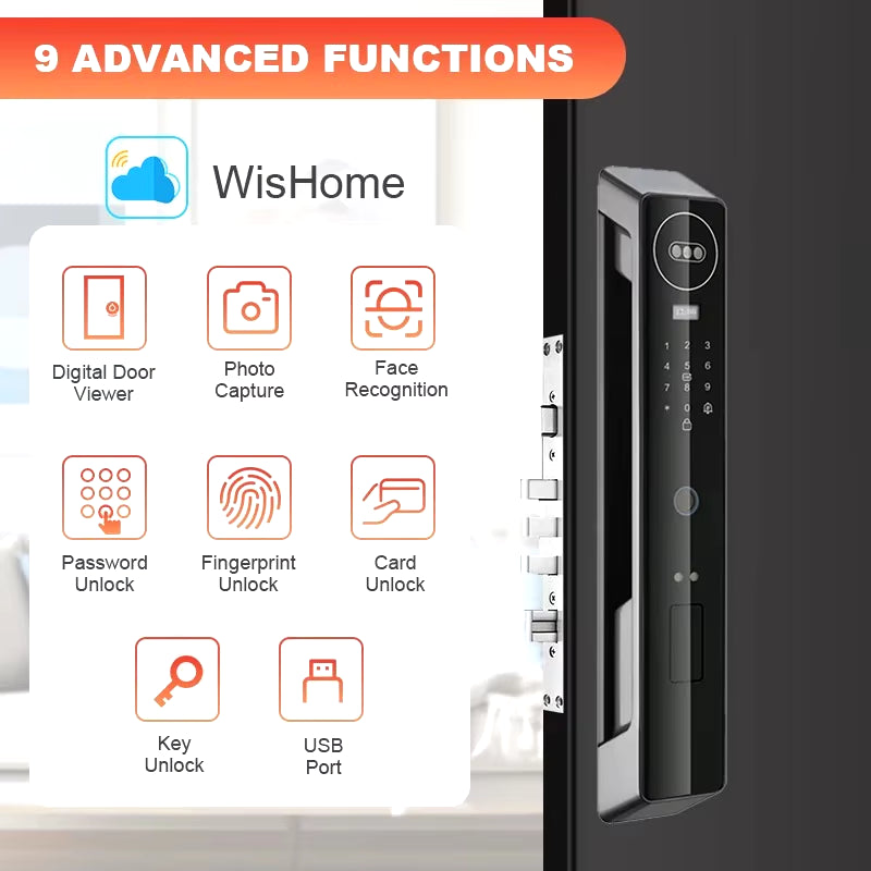 3D Face Recognition Digital Door Lock with Camera