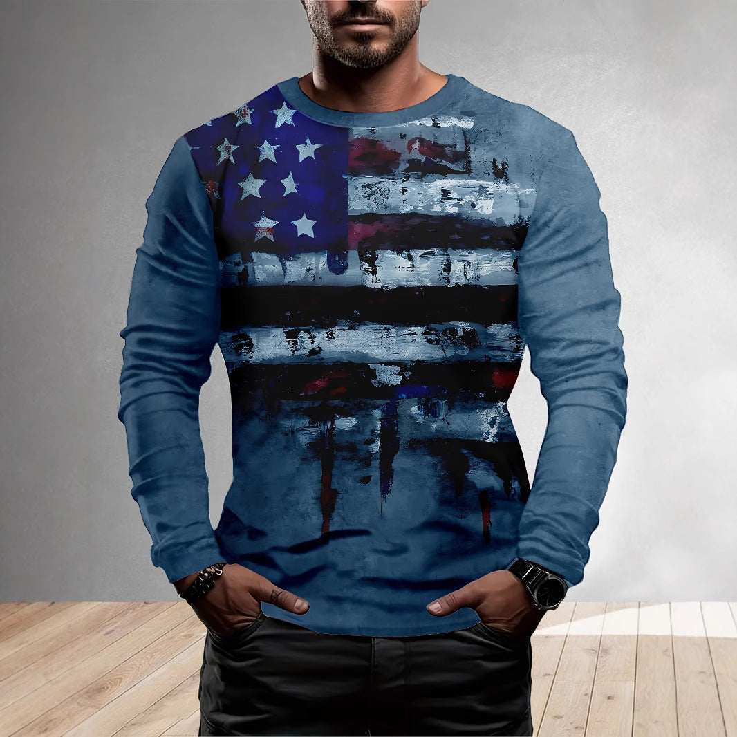 Long Sleeve Men's Daily Casual Style XINGX Printing