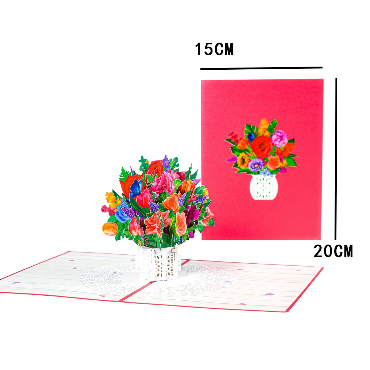 Get Well Soon Card Pop up Sympathy Cards for Mom Wife Wedding Anniversary Birthday 3D Mothers Day Greeting Cards All Occasions