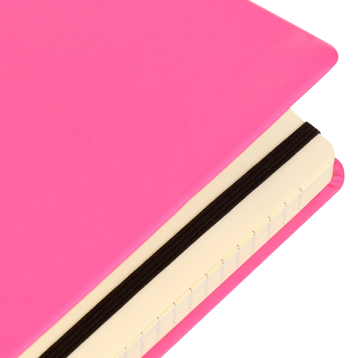 Neon Leatherette Journal, 160 Lined Paper Pages, Pink