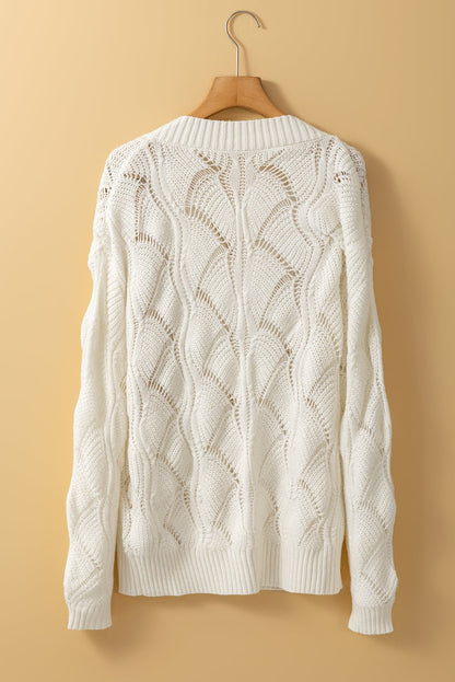 Neck Drop Shoulder Sweater
