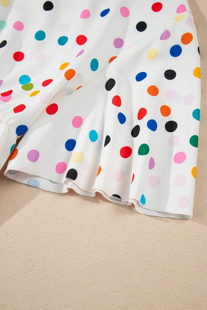 Polka Dot Babydoll Blouse