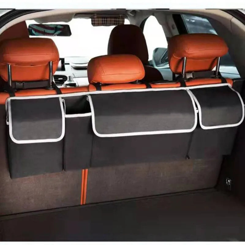 Car Trunk Organizer Backseat Storage Bag High Capacity Multi-Use Oxford Car Seat Back Organizers Automobile Interior