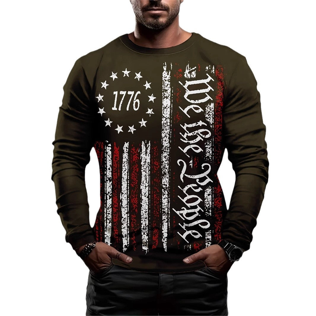 Long Sleeve Men's Daily Casual Style XINGX Printing