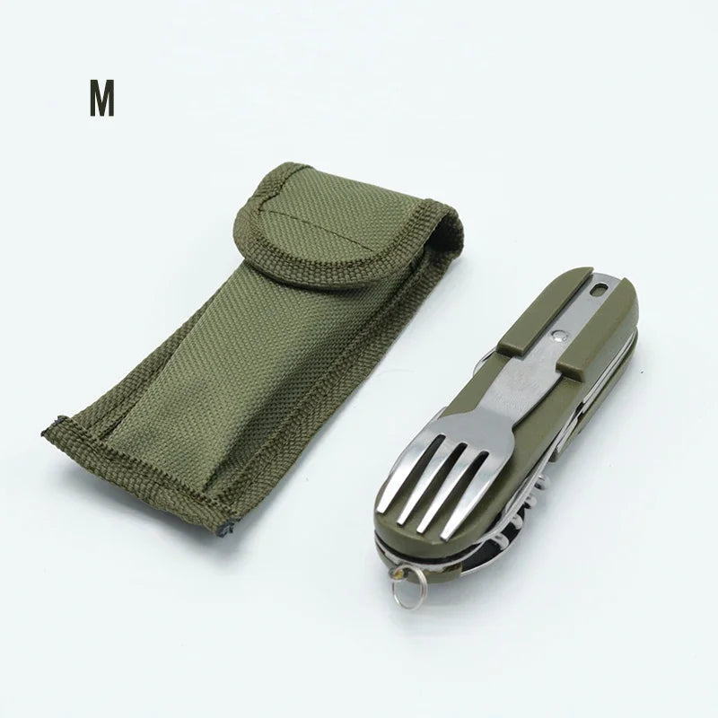 Fork and Spoon Camping Supplies Portable Dinner Knife Set