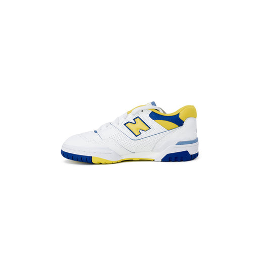 New Balance Women Sneakers - Yellow Faux Leather Lace-Up Shoes