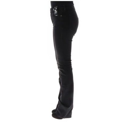 Side view of Diesel Women Jeans with worn-out effects