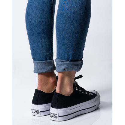 Converse Women Sneakers – Classic Black Lace-Up for Spring/Summer
