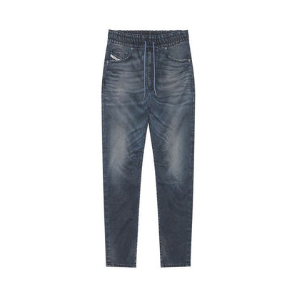Diesel Men Jeans – Blue Lace-Up Designer Denim with Front & Back Pockets  Lightweight Spring/Summer Fit