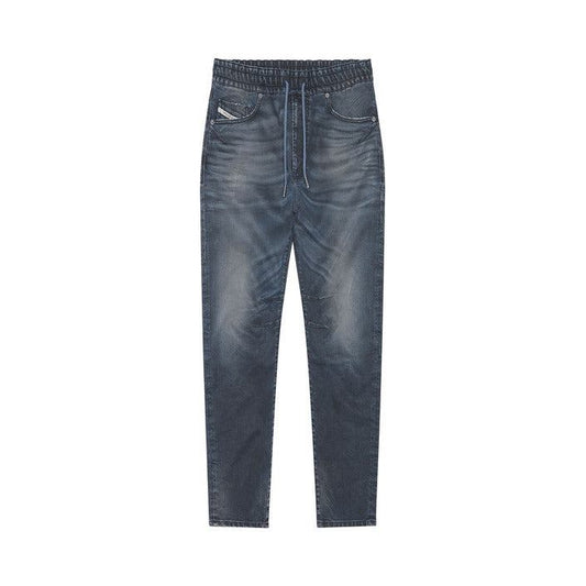Diesel Men Jeans – Blue Lace-Up Designer Denim with Front & Back Pockets  Lightweight Spring/Summer Fit