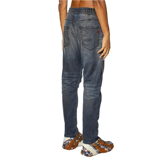 Diesel Men Jeans – Blue Lace-Up Designer Denim with Front & Back Pockets  Lightweight Spring/Summer Fit