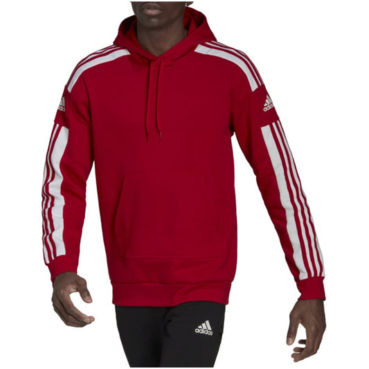 Sweat à capuche imprimé rouge Adidas pour homme – Streetwear confortable automne/hiver