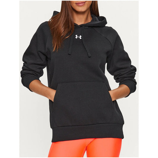 Sweat à capuche noir Under Armour pour femme – Indispensable pour l'automne/hiver