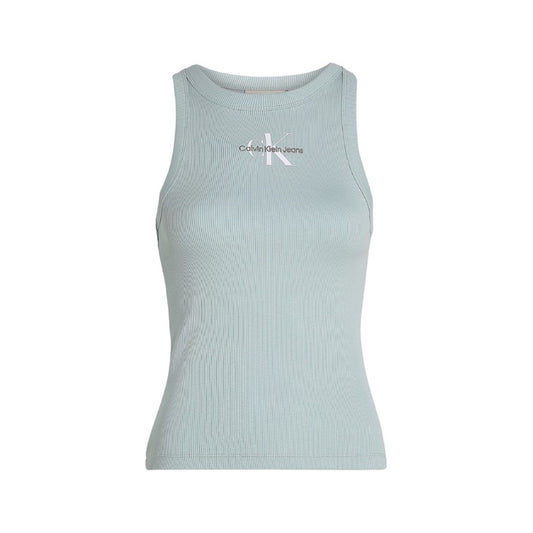 Calvin Klein - Débardeur en coton bio bleu clair pour femme